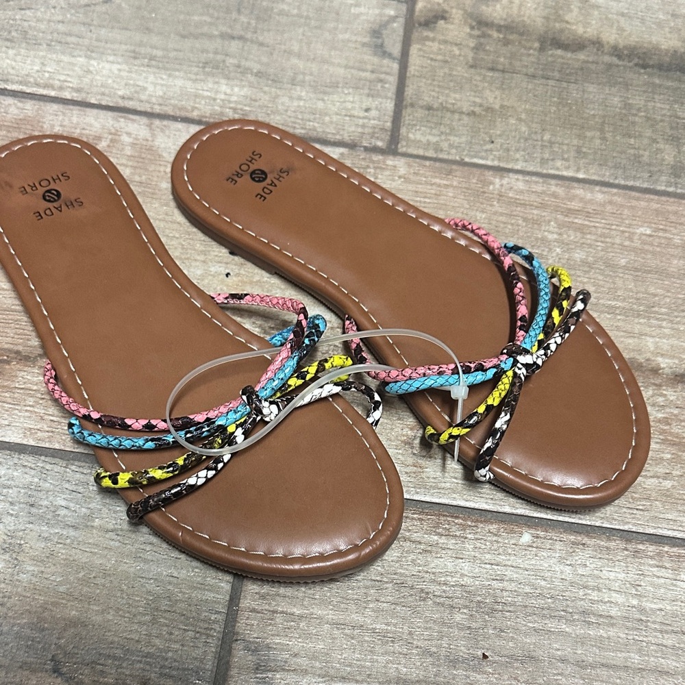 Colorful Braided shade & Shore Sandals